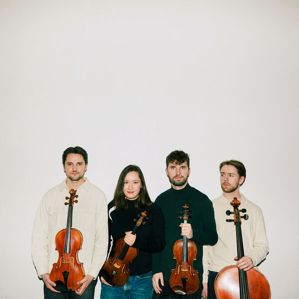 Das Quartet vor weißem Hintergrund